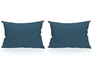 TAIE US VP 50X70 Bleu Canard Coton (Lot de 2)