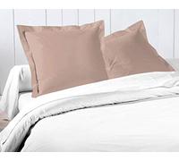 Taies d’Oreiller 63x63 cm 100% Coton, Lot de 2, Rose, Douces, Respirantes et faciles d’Entretien, Home Linge Passion