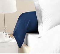 Taies de traversin 85x185 cm 100% Coton, Lot de 2, Bleu, Douces, résistantes et Respirantes, Home Linge Passion