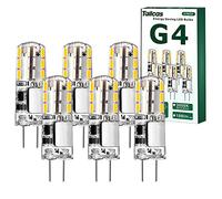 Tailcas Ampoules G4 Led, Blanc Chaud 3000K 1.5W Equivalent 10W 20W Halogène Lampe, AC/DC 12V Ampoule 180lm 9 x 36mm Non Dimmable Sans Scintillement pour Chambre Salon Cuisine Jardin (Blanc chaud)