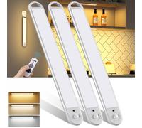 TailcasLED LED Cuisine sous Meuble 30cm, Lampe de Placard avec Télécommande, Intensité Variable, 3 Températures de Couleur, Rechargeable 2200 mAh Type-C，Convient aux Armoires, aux Chambres à Coucher