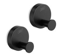 TAILI Crochet Ventouse pour Salle de Bain Sans Perçage,Rond,Type B,Noir