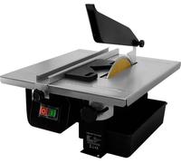 Taille-carreaux électrique à eau 600 W 230 V, 2 disques diamantés de 180 mm offerts, plateau de travail 330 x 360 mm, profondeur de coupe 35 mm, 2 950 tr/min, plage d'inclinaison 0-45°, machine de cou