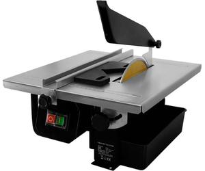 Taille-carreaux électrique à eau 600 W 230 V, 2 disques diamantés de 180 mm offerts, plateau de travail 330 x 360 mm, profondeur de coupe 35 mm, 2 950 tr/min, plage d'inclinaison 0-45°, machine de cou