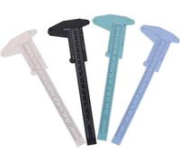 Taille coulissante en plastique - Ligne d'outil de mesure - Fabrication de bijoux - Instrument de précision - 0-150mm - Aléatoire