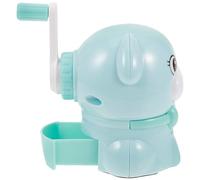 Taille-crayon Chien Bleu Manuel, Plastique Alliage, pour Crayons Présent | Fournitures Scolaires pour Garçon et Filles, Bac Spacieux, Base Antidérapante, Usage Simple à L'école, Bleu Couleur Aléatoire