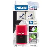 MILAN BYM10272 Compact Touch Taille-crayons avec 2 caoutchouc de remplacement
