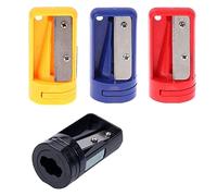 Taille-Crayon de Menuisier - Pack de 4 Taille-Crayon Manuel pour Crayons de Menuisier Plats, Outil D'AffûTage de Crayon Portable