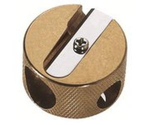 Taille-crayon duo, en laiton, rond