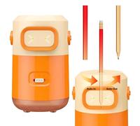 Taille-crayon électrique, avec support, automatique, pour crayons de 6,5 à 11,5 mm, couleur orange