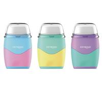 Taille-crayon en plastique avec gomme, taille-crayon pour crayons de couleur, taille-crayon double, mélange de couleurs