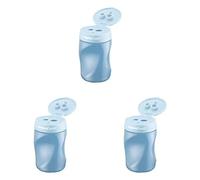 Taille crayon ergonomique - STABILO EASYsharpener - bleu - avec réservoir - Droitier, Paquet de 3