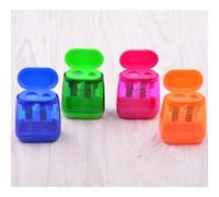 Taille-Crayon Haut De Gamme À Double Trou, Boîte À Copeaux Intégrée, Matériaux Non Toxiques, Compact Et Portable