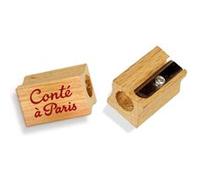 Taille-crayon - Lame métal - Corps en bois - 1 trou - Pour mine large - Conté à Paris