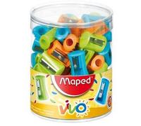 Taille-crayon maped vivo sans réservoir 1 usage coloris vifs assortis bleu rouge vert