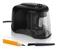 Taille-Crayon Robuste Avec Grand Bac À Copeaux Et Brosse De Nettoyage, Patins Antidérapants Et Lame Spirale Durable