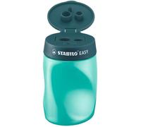 STABILO Taille-crayon EASYsharpener ergonomique avec réservoir pour gaucher bleu ardoise