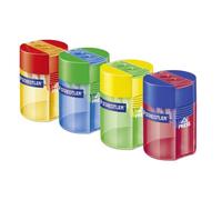 Taille crayon staedtler noris metal 2 trous avec reservoir coloris aleatoire
