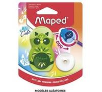 Taille-crayons et gomme blanche - Réservoir plastique - Scolaire - Maped Mini Cute