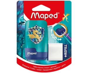 Taille-crayons et gommes Connect Dragon - Maped - Outil duo