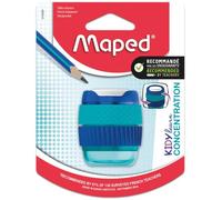 Maped Taille-crayons Kidy Learn Concentration 1 trou, réservoir grande capacité, Multicolore