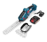 Taille Haie a Batterie，24V 2 en1 Electrique Cisaille de Jardin & Taille Haie Electrique avec 2 Lames et 1 Chargeur Coupe Sculpte Haie et Taille Herbes sans Fil pour Arbustes, Jardin, Gazon, Pelouse