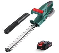 Taille-Haie à Batterie, POSENPRO Taille Haie Electrique avec Batterie 2.0Ah, Lame Double Action de 45 cm, 14 mm Écartement des Dents, Taille-Haies sans Fil 20 V, Idéal pour Les Haies Hautes