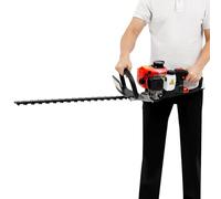 Taille-haie à essence - 2 temps - Lame de 55,9 cm - 0,65 kW - Taille-haie à double tranchant avec poignée rotative à 180° et silencieux - Pour jardin et parc