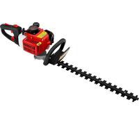 Taille-haie à essence - manche long - moteur 22,5 cm³ - lame de 56 cm - double tranchant - 9 000 tr/min - noir