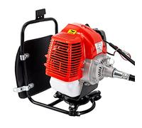 Taille-haie à gaz 52 cc 2 temps à manche long pour branches de jardin | 1,7 kW, refroidi par air, allumage CDI, alliage d'aluminium et acier au manganèse, amovible, réservoir de 1 l, lame réglable