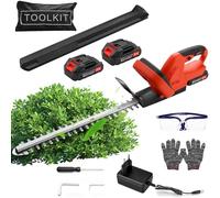Taille-haie à Piles Professionnel 21 V, Taille-haie électrique avec Batterie, Longueur de Coupe de 51 cm, Espacement des Dents de 15 mm Double Lame de Coupe, Ciseaux à Gazon à Batterie Ciseaux à