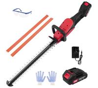Taille Haie Batterie, 21V Professionnel Taille Haie Electrique avec Batterie de 4000 mAh et Chargeur, 50 cm de Lame Double Action, Diamètre de Coupe 15 mm, pour Taille Haies et Arbustes