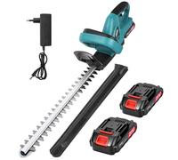 Taille Haie Batterie Nexalite 21V, Lame 51 cm, Coupe 20 mm, Moteur Brush | Lame acier 51 cm, coupe 20 mm, 18 500 tr/min, 2 batteries 2000 mAh, seulement 2,2 kg