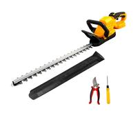 Taille-haie de 52 cm de Long Compatible avec Les Batteries Dewalt 18 V, Moteur sans balais et Taille-haie électrique léger, Distance Entre Les Dents 15 mm, tête rotative à 180° (sans Batterie