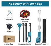 Taille-haie électrique - Batterie haute tension - Moteur sans balais - Lames doubles de 52 cm - Compatible avec les systèmes de batterie 18V - Sans batterie ni chargeur