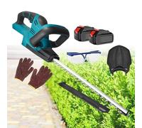 Taille-haie électrique de Jardinage, sans Fil, avec 2 Batteries de 3000 mAh, Lame à Double Tranchant de 48 cm, Puissant et affûté pour Le Jardin et la pelouse.