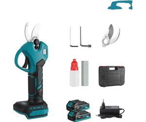 Taille-haie électrique, moteur sans balai, batterie 7500mAh, Avec 2XBattery