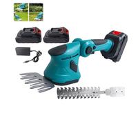 Taille-haie électrique sans fil 2 en 1 Taille-haie 2 batteries vitesse 8 000 tr/min longueur de lame 80 mm/220 mm 650W