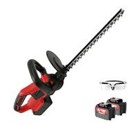 Taille-haie électrique sans fil, lames à double action, moteur à haut rendement, faible vibration et poignée enveloppante complète, léger pour jardin, pelouse, arbustes, élagage d'herbe