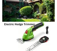 Taille-haie électrique sans fil, machine à couper les arbustes de jardin, taille-herbe et taille-arbustes portatif, avec câble de charge USB, adapté à l'entretien des jardins domestiques, des pelouses