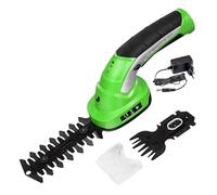 Vert Taille|haie sans fil 2|EN|1 HEDGER | VENTEO | Taille bordure et gazon | Batterie rechargeable | Lames interchangeables