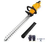 Taille-haie sans Fil avec Lame 50 cm pour Dewalt 20V (sans Batterie) | Coupe-arbustes électrique, sans balais, tête rotative 180°, système de lubrification, diamètre de coupe 16 mm