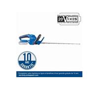Taille-haie sans fil Scheppach C-HT570-X | 20 V | longueur de coupe 510 mm | Ø branche 16 mm | 2400 coupes/min | lame 560 mm | batterie 2 Ah + chargeur 2,4 A inclus
