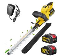 Taille-haie sans Fil, Moteur sans balais, Batteries 4,0 Ah, Taille-haie avec Lame Double Action, poignée Ergonomique, cisaille à Main sans Fil pour Jardin, arbustes et Plantes Bordures
