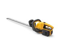 Taille-haie sans Fil STIGA HT 300e (Outil Seul) - Lame découpée au Laser de 54 cm, espacement des Dents de 30 mm, poignée pivotante à 180°, Recharge intégrée, Rangement Mural