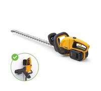 STIGA Taille-haie sans fil HT 300e - 2 batteries 20 V, 54 cm, poignée pivotante 180°, support mural