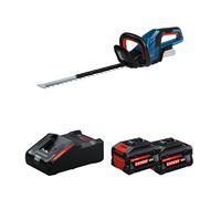 Taille haies sans fil GHE 18V-50 + 2 Batteries EXPERT 8 Ah + 1 Chargeur EXAL18V-160 BOSCH