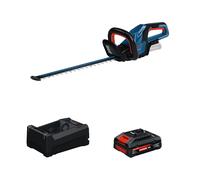 Taille haies sans fil GHE 18V-50 (II) avec volant d’inertie + 1 Batterie EXPERT 4 Ah + 1 Chargeur GAL 12V/18V-80 BOSCH