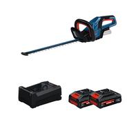 Taille haies sans fil GHE 18V-50 (II) avec volant d’inertie + 2 Batteries EXPERT 4 Ah + 1 Chargeur GAL 12V/18V-80 BOSCH