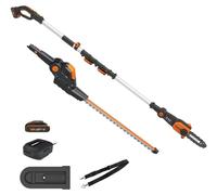 Taille-haies sur perche + elagueuse WORX 20V 2 AH WG908E.1